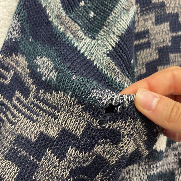 Vintage 90s Sweater Puritan Acrylic Knit Geometric Pattern XL Nostalgia READ - Picture 12 of 16